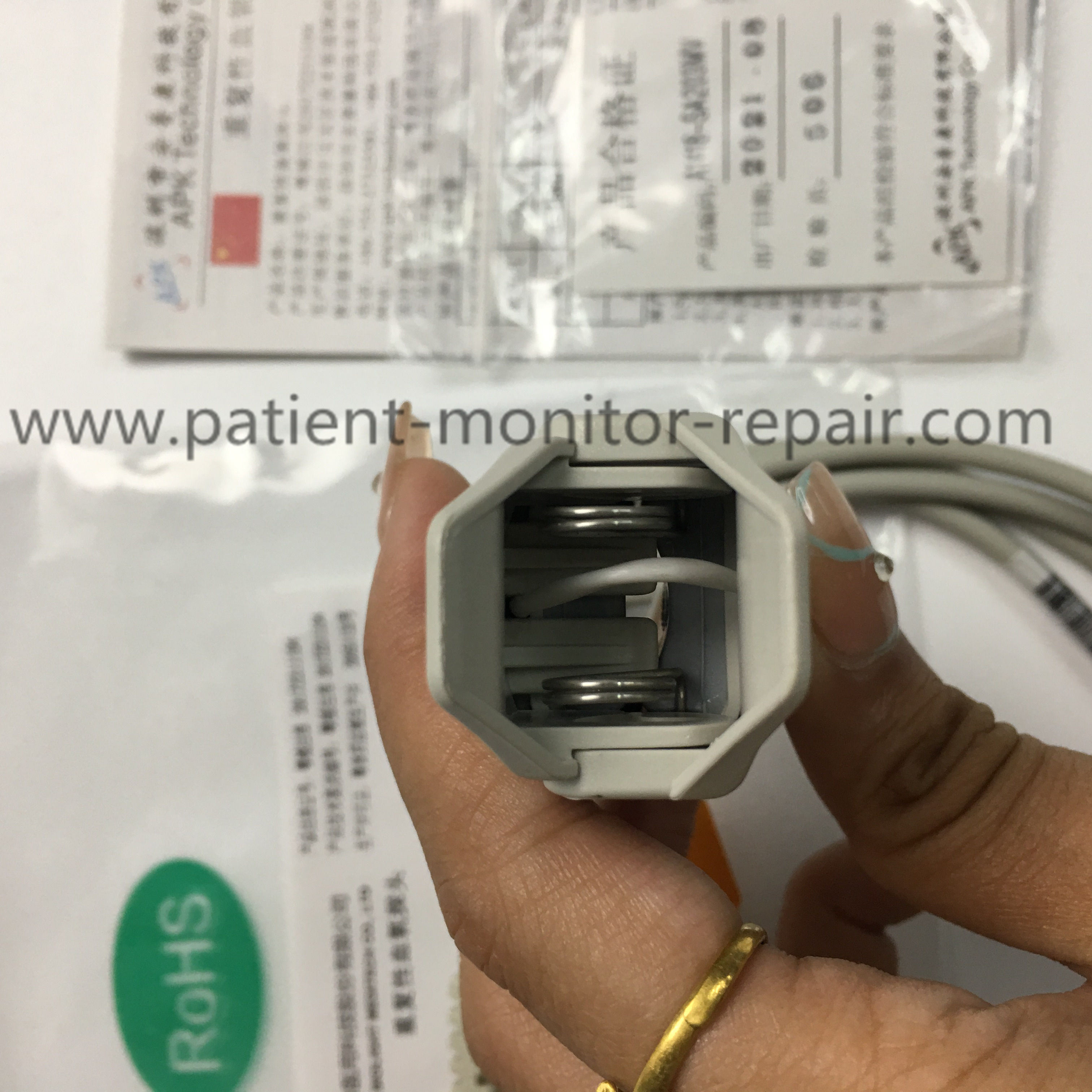 Biolight BLT Reusable Spo2 Sensor 9pin . A1418-SA203MV PN15-100-0013 (12).jpg