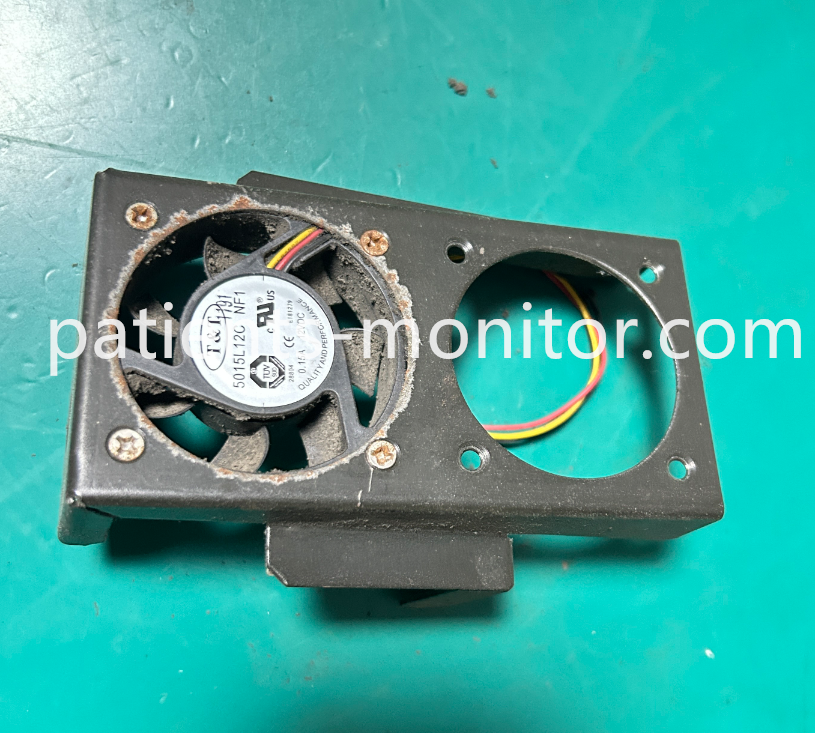 Philips G60 Patient Monitor Cooling Fan T&T 5015L12C 12VDC 0.15A With Metal Bracket Assembly