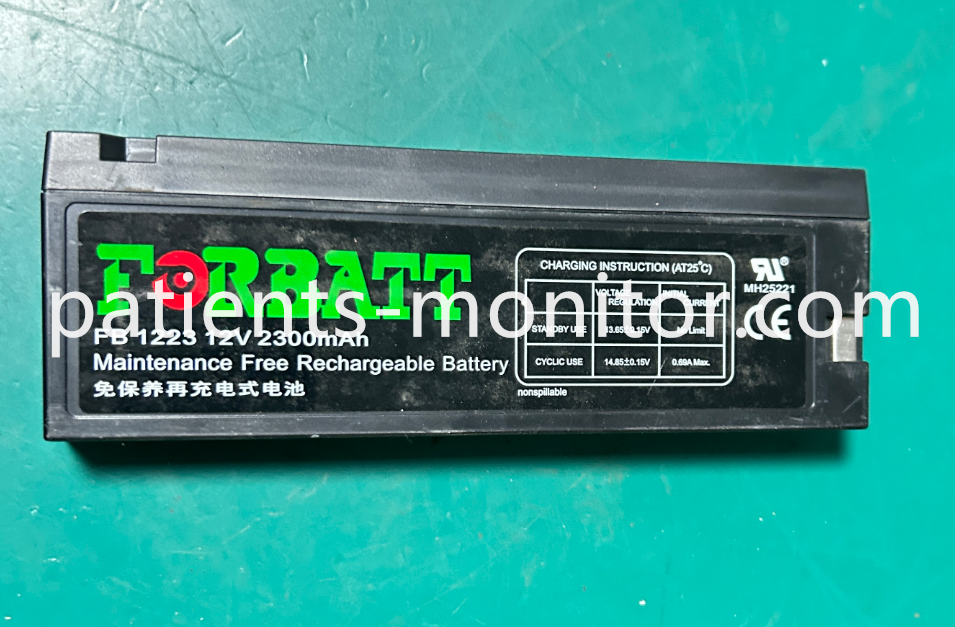 Philips Goldway UT7000C Patient Monitor Battery FB1223 12V 2300mAh Replacement